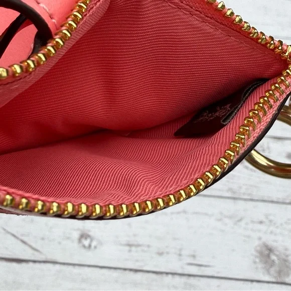 Coach Attachment Card Case Pink Lemonade - Picture 5 of 9